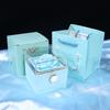 Manual Rotating Preserved Flower Jewelry Box with Necklace Ring Holder Luxury Acrylic Eternal Rose Box for Anniversary Gift