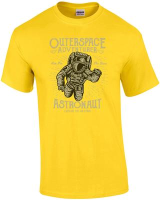 Outer Space Adventurer Astronaut Retro Recruitment Poster T-Shirt