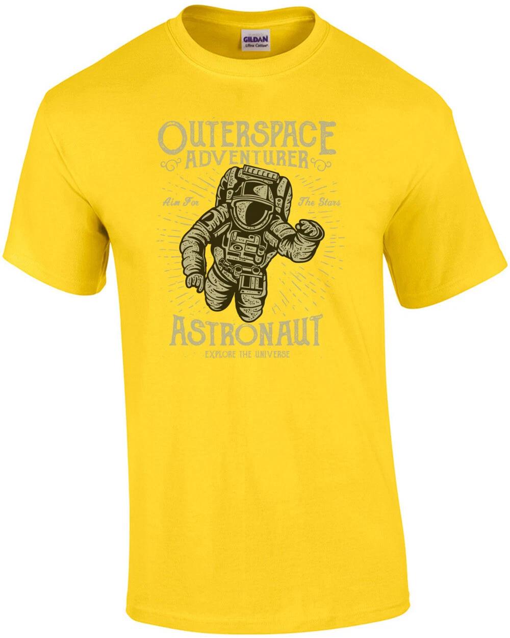 Outer Space Adventurer Astronaut Retro Recruitment Poster T-Shirt 3XL