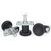 3 Colors Plastic Knob Steel Pin Plate Mount Lock-Out Hand Retractable Spring Plungers Indexing Plungers With Steel Plunger Pin