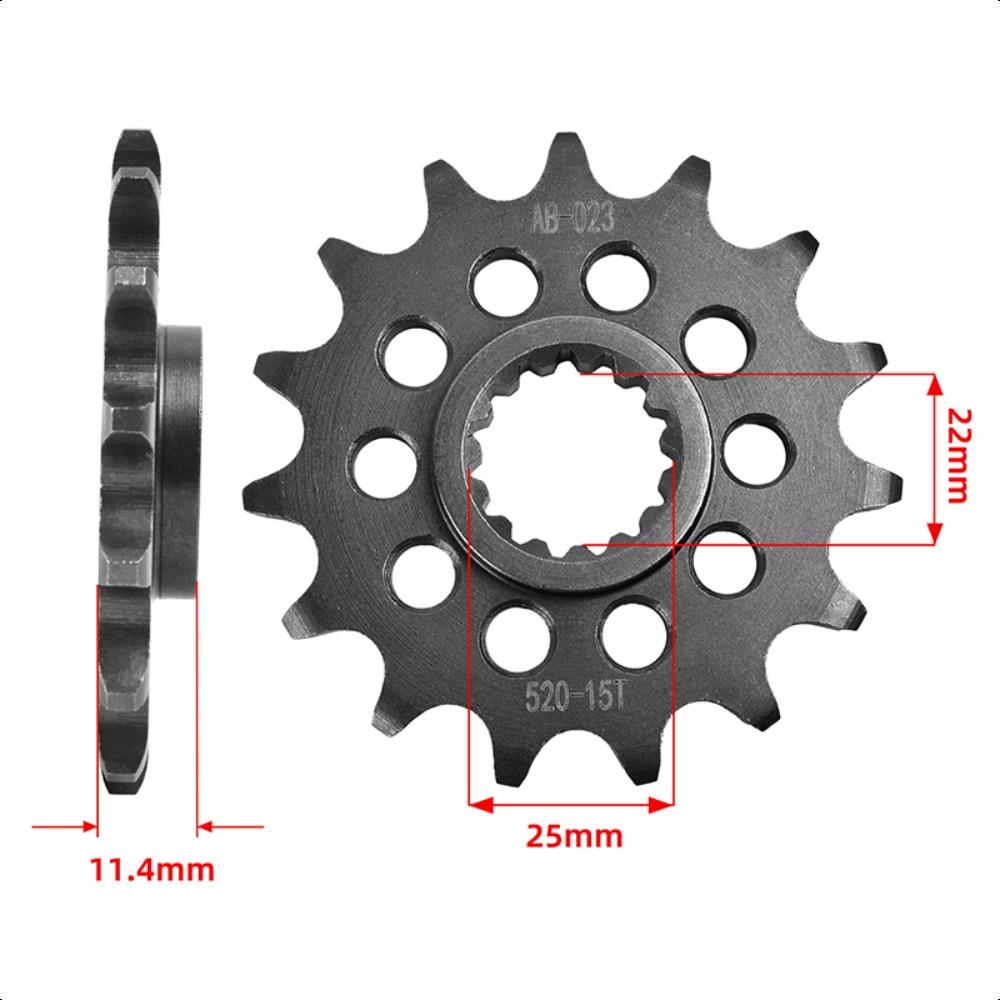 520-15T 520 40T Motor Bike Front Sprocket Gear Wheel for K*TM 690 SM 2007 front 15T