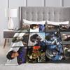 Soft Blankets Travel Office Leon Kennedy Throw Blanket Novelty  Bedspread For Living Room