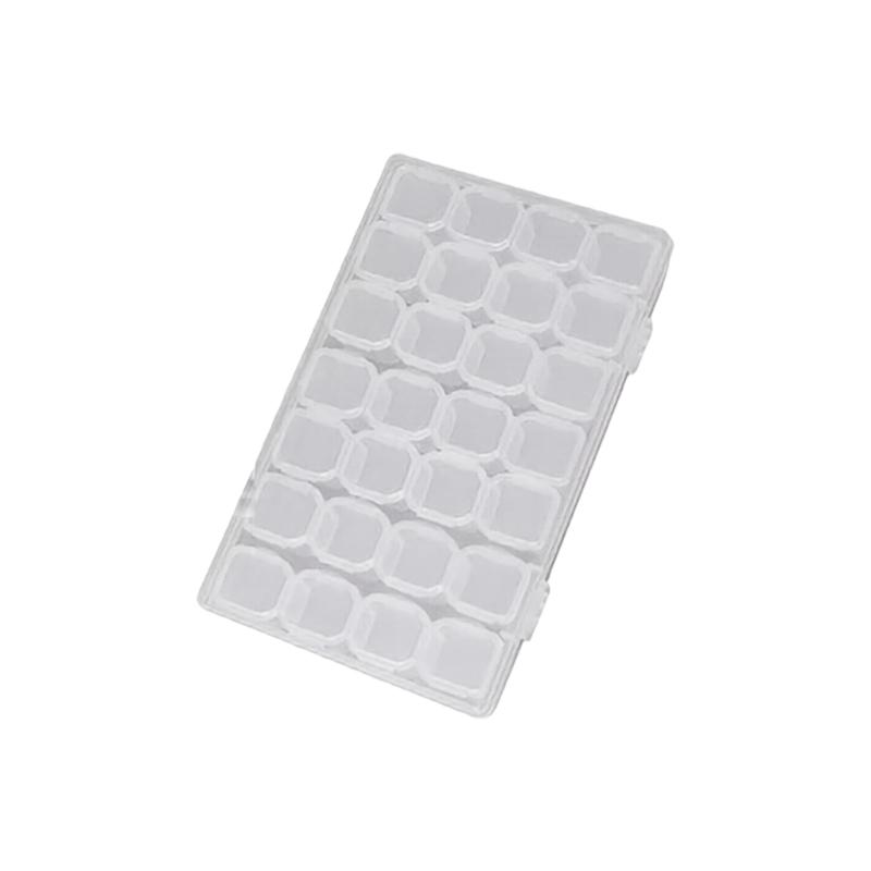 Clear Jewelry Storage Box with Lid, Compartment Case for Rings Earrings and Pendants, Vanity Display and Dresser Use