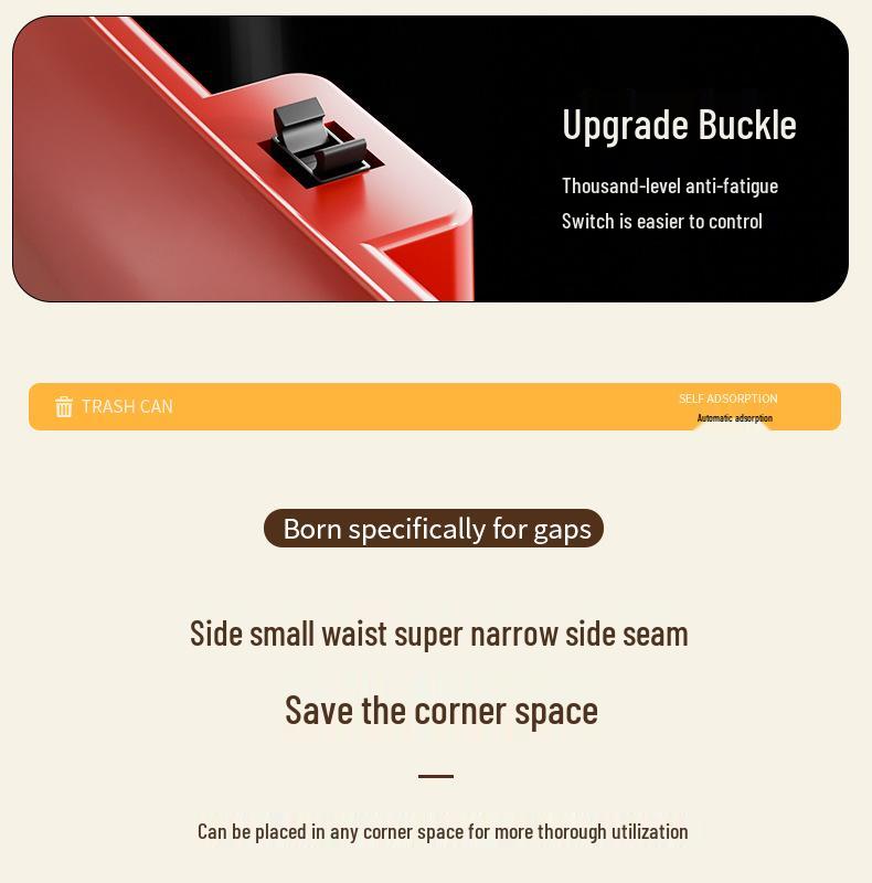 New Dopamine Press-Type Multifunctional Trash Can for Bathroom and Living Room