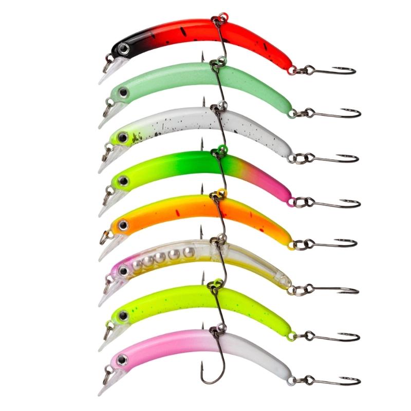 8Pcs Minnow Fishing Lure Baits Wobbles Fishing Lure Artificial Hard Baits Swimbait Crankbaits Fishing Accessories 1