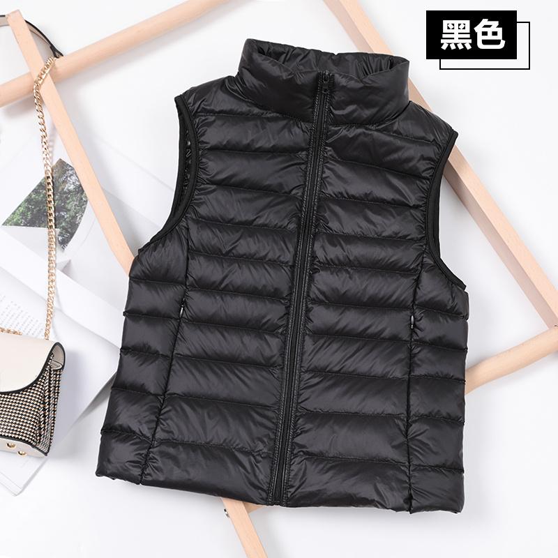 2024 White Duck Down Jacket Women Vest Autumn Winter Sleeveless Waistcoat Warm Lightweight Puffer Jacket Female Tops Outwear 8XL