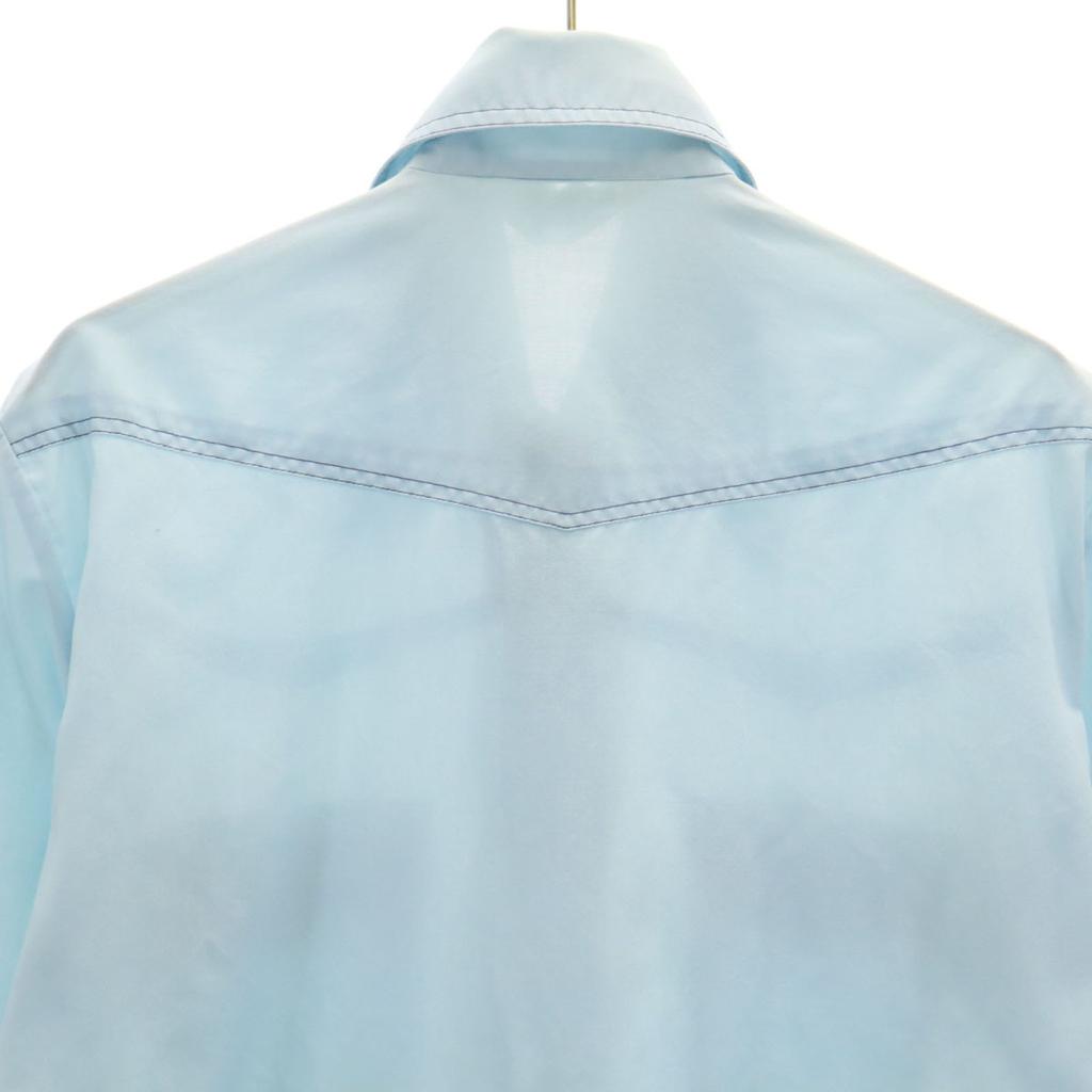K MART 70s vintage Short sleeve Western shirt light blue Men's Used