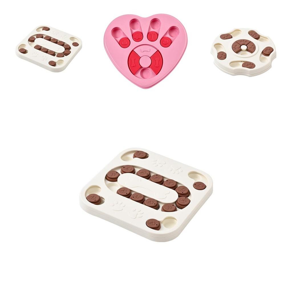 Interactive Heart Shaped Slow Feeder Dog Bowl Puzzle Toy For Engaging Playtime Fun