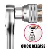 Flexible Repair Tool Adjustable Torque Ratchet Adapter Socket Wrench Universal Sleeve Head Spanner