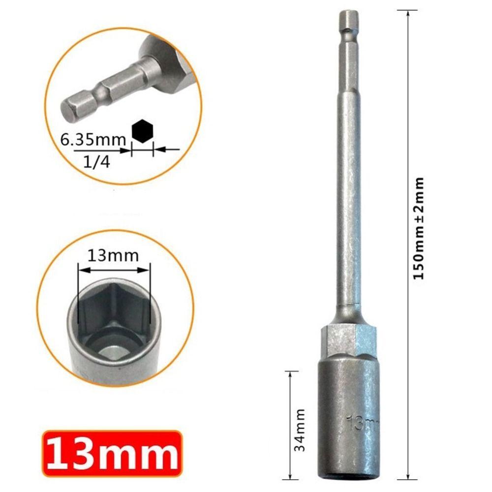 150mm Wrench Extension Sleeve Lengthen Hexagon Nut Driver Socket Wrench  For Electric Screwdriver