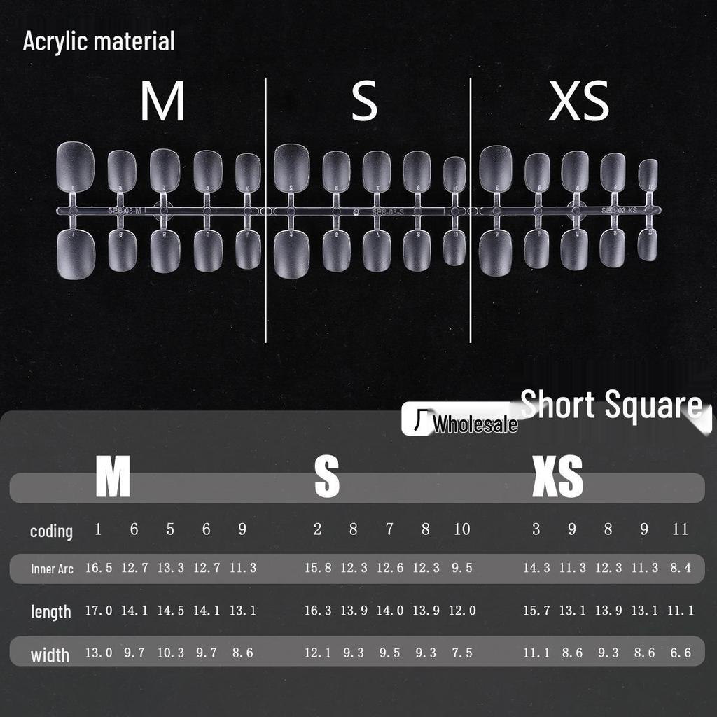 Clear Nail Tips - Almond, Oval, Stiletto, Round Shapes - European & American Popular Series