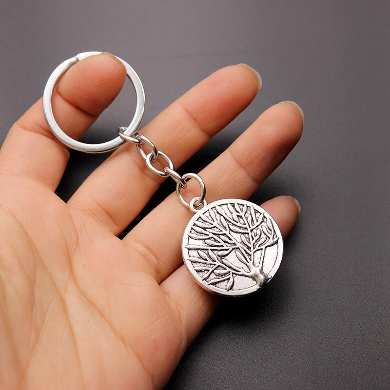 Fashion Lucky Turkey Greece Evil Blue Eye Tree Of Life Glass Pendant Pendant Key Chain Gift Car Metal Key Chain Accessories