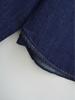 European Retro Dark Blue Denim Shirt for Women - Early Spring 2026 Fashion, Loose Fit with Lapel Collar.