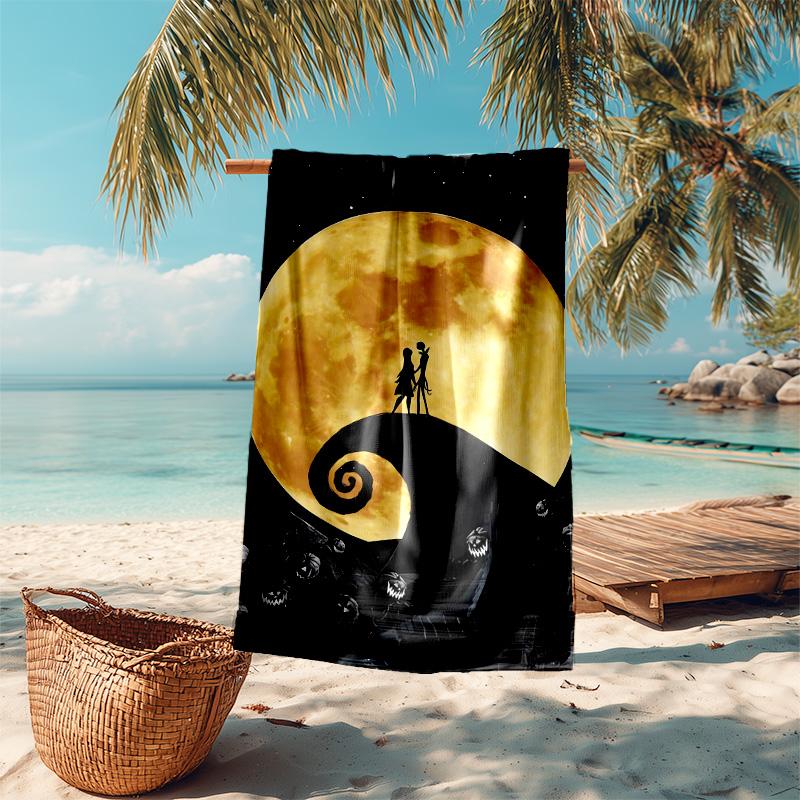 1pc Nightmare Before Christmas Microfiber Beach Towels Quick Dry Towel Sand Beach Towels Pool for Travel Swim Pool. S7290153
