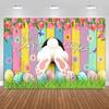 Colorful Easter Photography Backdrop Celebrate Poster Props Easter Photo Banner  Home Party Decor