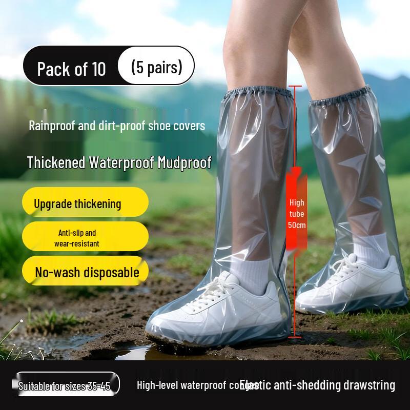Corlock Portable Disposable Rain Shoe Covers