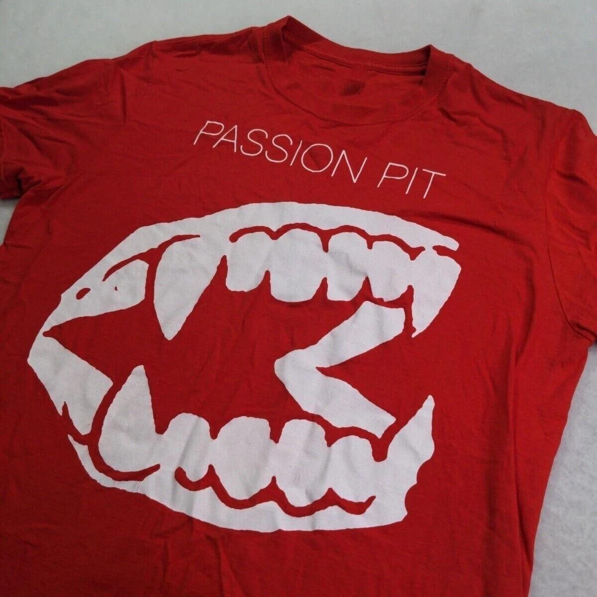 Passion Pit Band Music T-Shirt Classic Red Unisex S-5XL BL1553 XXL