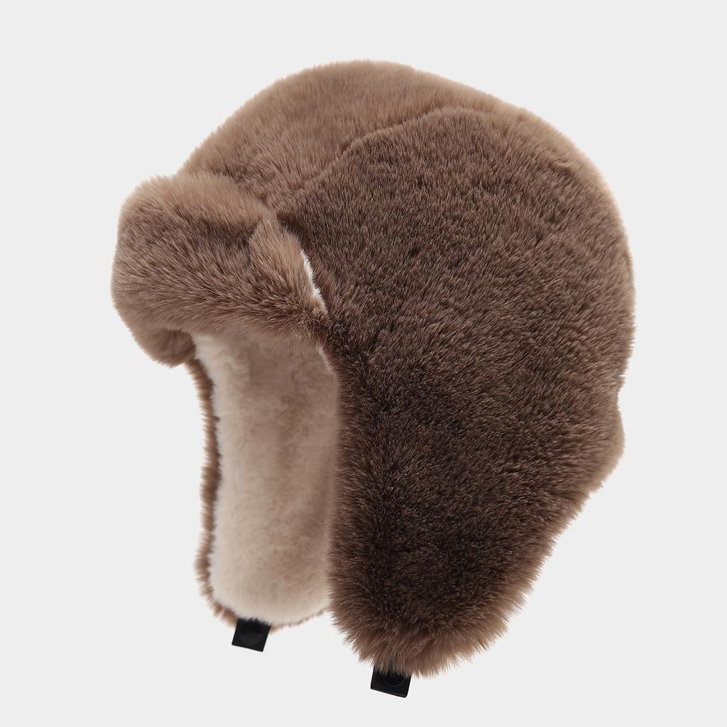 Unisex Winter Trapper Hat with Ear Lined for Outdoor Cold