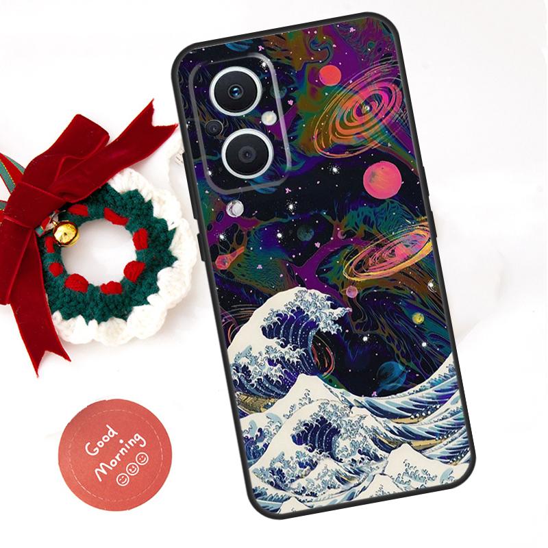 Moon Stars Space Funda For OPPO Reno 8 Lite 10 11 12 13 14 Pro 11F 12F 13F 14F OPPO Find X8 X5 X6 X9 Pro Case