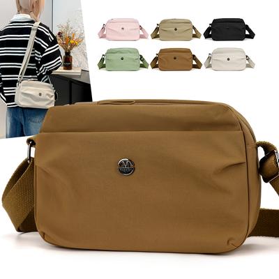 Women's Waterproof Nylon Multilayer Crossbody Bag Ladies Large Capacity Handbags Purse Female Casual Shoulder Pillow Bags