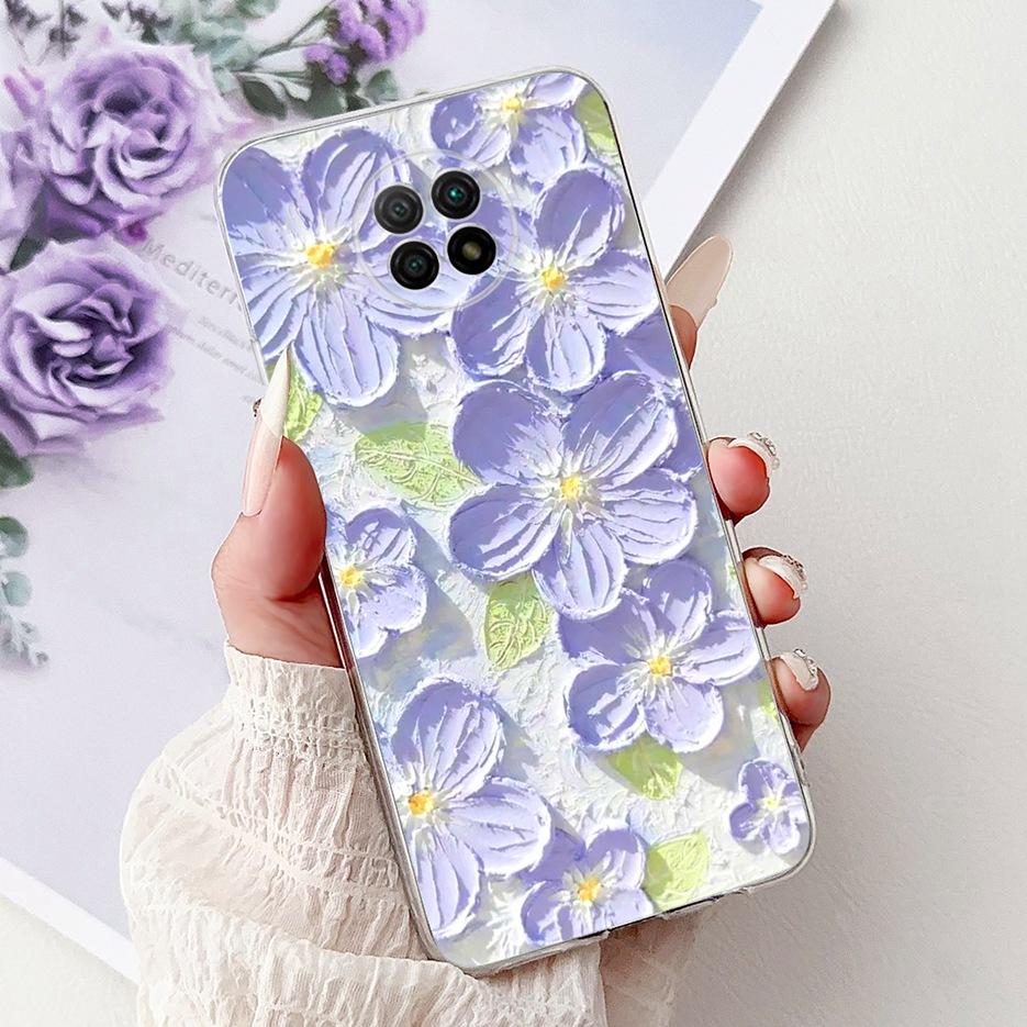 For Xiaomi Redmi Note 9 5G Case Note 9T Cute Painted Cover Soft Silicone Phone Case For Redmi Note 9T Note9 5G Back Cover Fundas