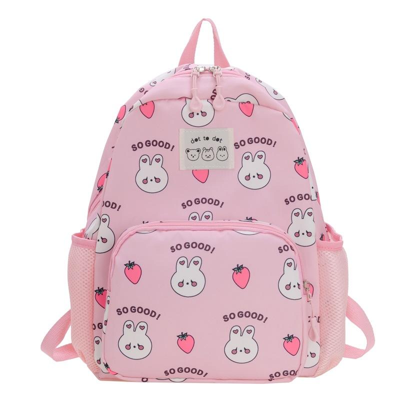 Kindergarten Primary School Students Schoolbag Cute Cartoon Cute Bear Boys And Girls Backpack Printed Children'S Bag