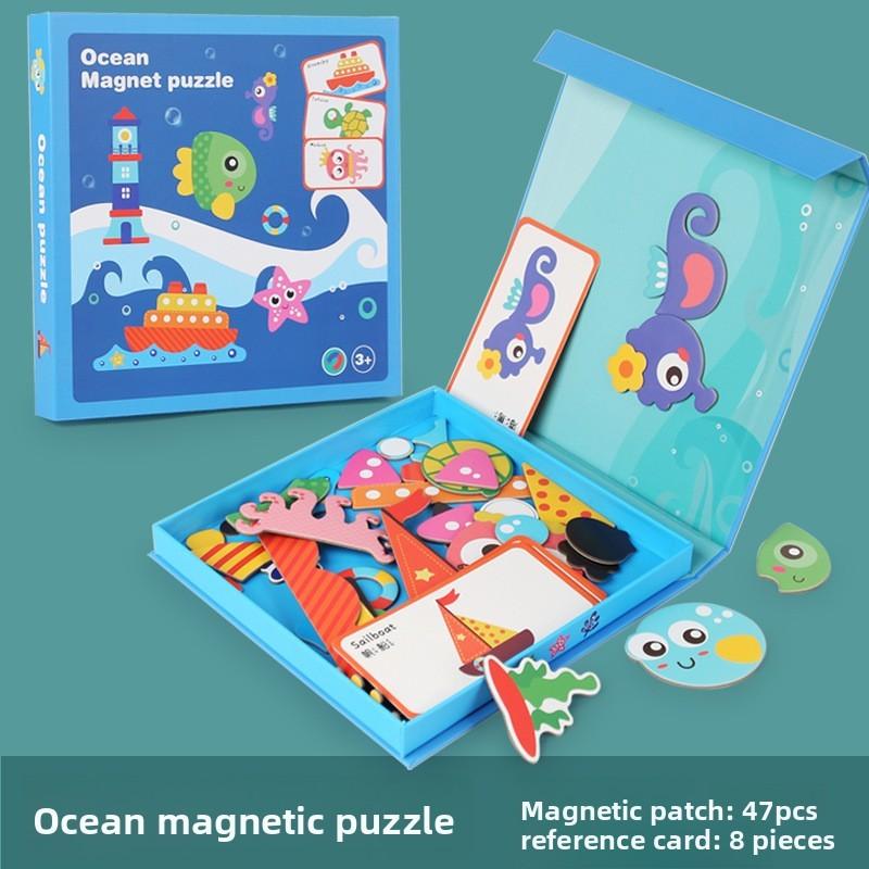 Wooden Magnetic Dress Up Puzzle For Kids With Character And Profession Themes For Early Learning Development