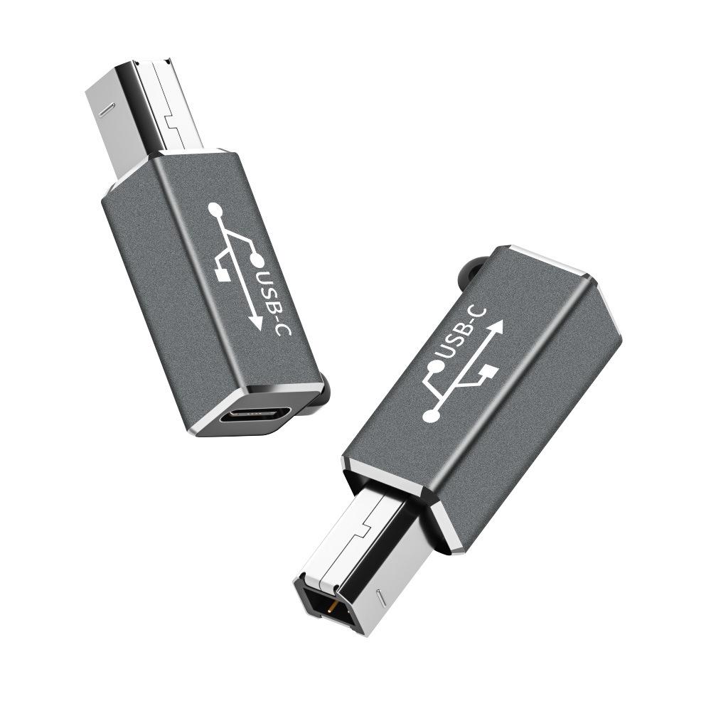 Type-C Female to Square Port Adapter for Printer and Electric Piano Connection