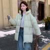 New Cotton-padded Coat Hooded Medium and Long Versatile Fashion Foreign Style Women's Thin Women's Coat