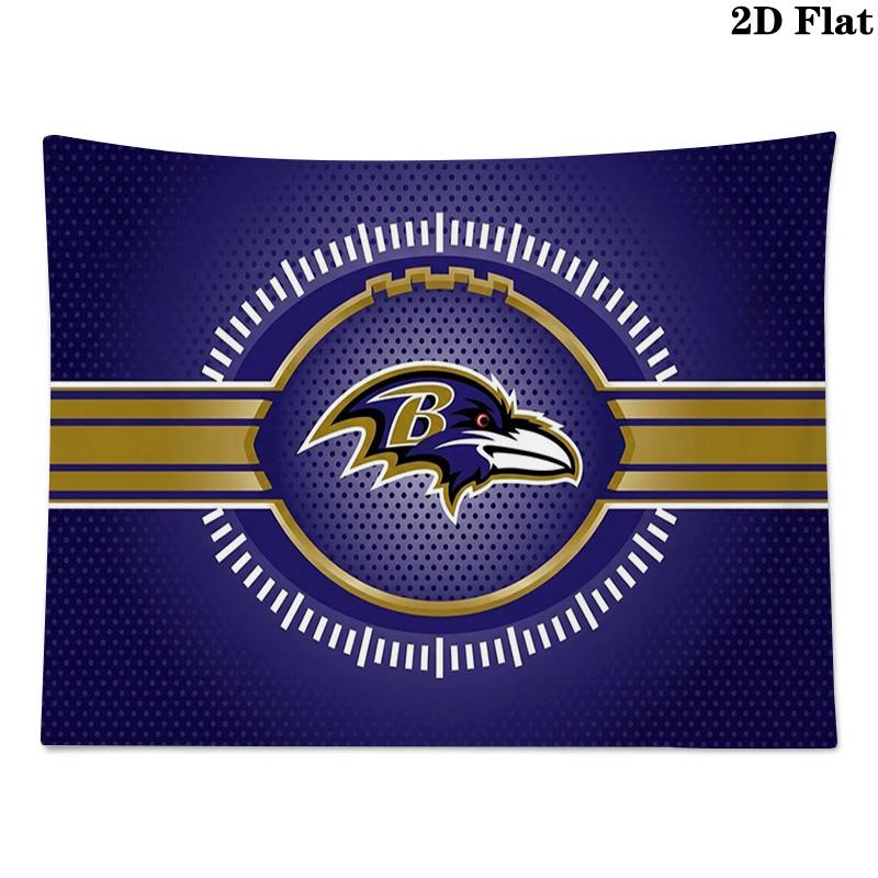 Baltimore Ravens Wall Tapestry Aesthetic Wall Hanging Printed Fabric Blanket Decorative Tapestries for Bedroom Living Room Home Decor