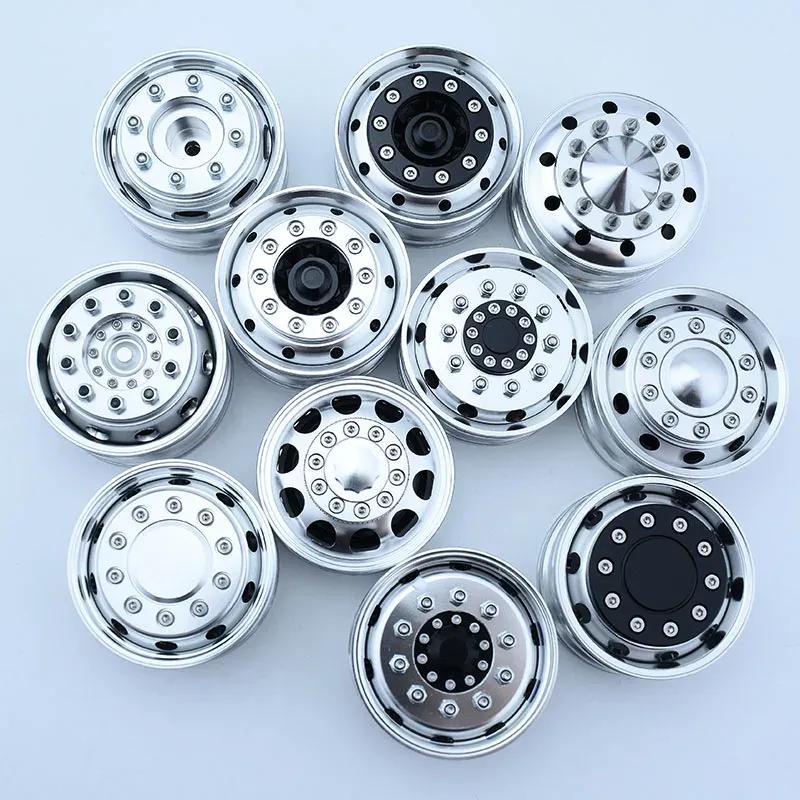 2pcs Metal Upgrade 20mm/25mm Width Wheel Drive/Bearing Hub Rim for 1/14 Tamiya RC Truck SCANIA 770S VOLVO FH16 MAN Model Car