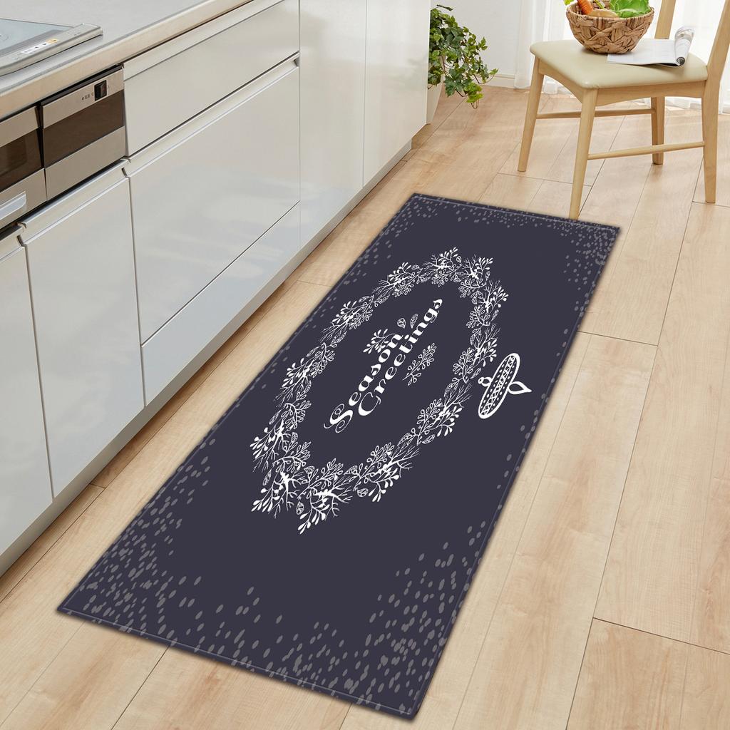 Christmas Kitchen Sand Carpet Doormat Long Floor Mat