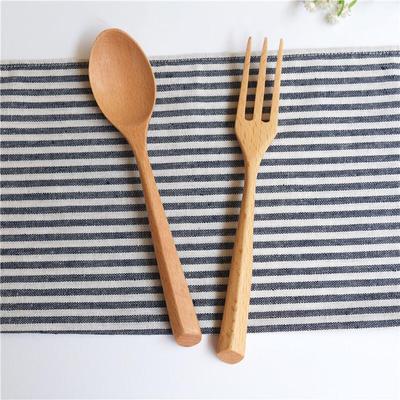 Japanese Style Beechwood Spoon & Fork Set