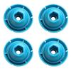 Pack of 4 Lightweight ABS Pusher Disc for Adhesive Guns Feature 50mm Diameter Push Head for Increased Thrust Easy Installation No Tool