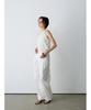 Ninnis Two-Tuck Curved Pants (White)