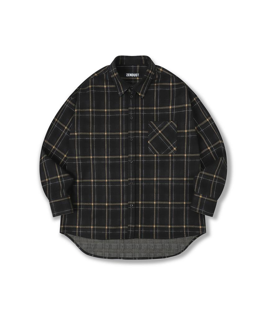 ZENDUST Billy Check Shirt Charcoal