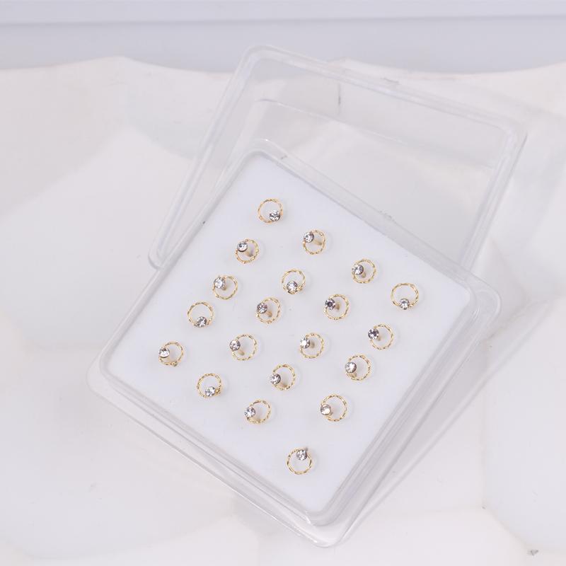 Karnoz 20Pcs/Pack Nose Stud Dragonfly Design Women Girls Nose Piercing Jewelry Piercing Nostril Piercing Jewelry Body Piercing