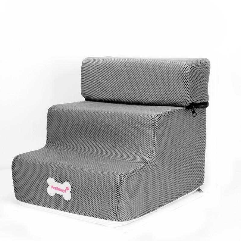 Luxurious Leather Dog Stairs For Small Dogs Perfect For Climbing Onto Sofas And Beds