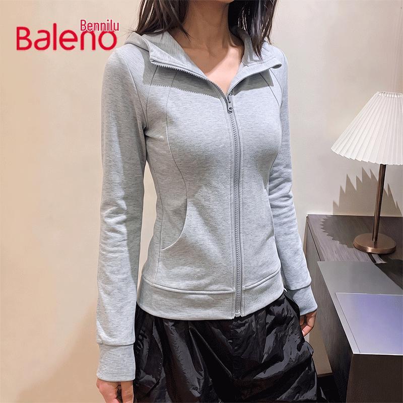 Baleno Women's Slim-Fit Hooded Zip-Up Sweatshirt