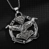 [With Chain] Fashionable Men's Retro Nordic Viking Celtic Pendant Necklace