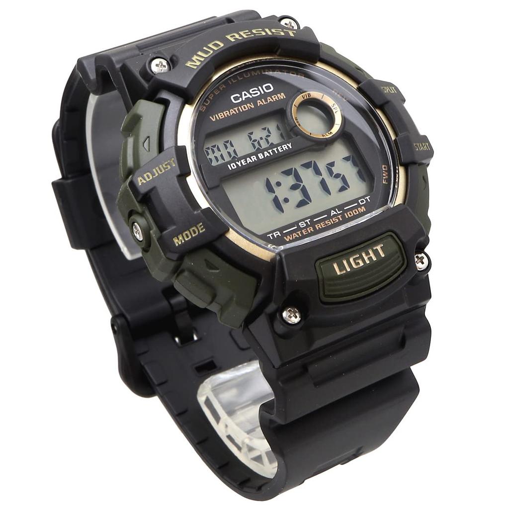 CASIO Standard Digital Watch with Vibration Alarm Mud International Black x Gold [Casio] Men's Function, Resistant, TRT-110H-1A2V, Model,