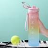 Cycling Gradients Water Bottles Large Capacity Fashion Sports Water Bottles for Gym and Outdoor Activity