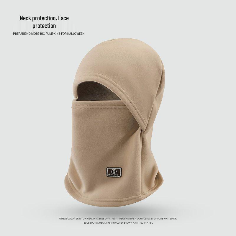 Winter Warm Electric Scooter Windproof Face Mask & Thickened Velvet Neck Gaiter Hat