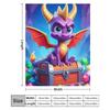 Chibi Spyro's Hoard - Adorable Guardian of Gemstone Treasure Throw Blanket for winter Furry Blankets