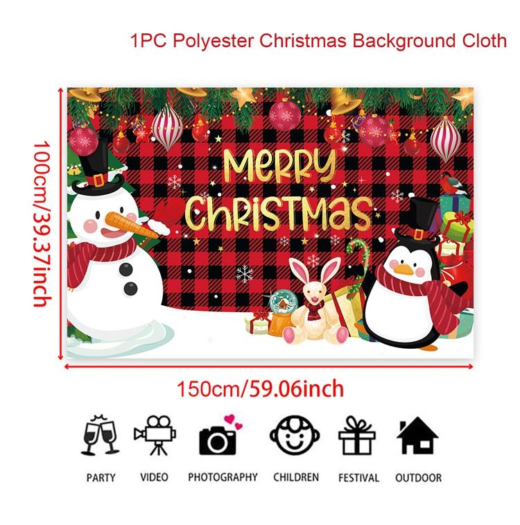 Christmas Backdrop Background Merry Christmas Decorations For Home 2025 Navidad Noel Kerst Natal Xmas Decor Supplies Gifts