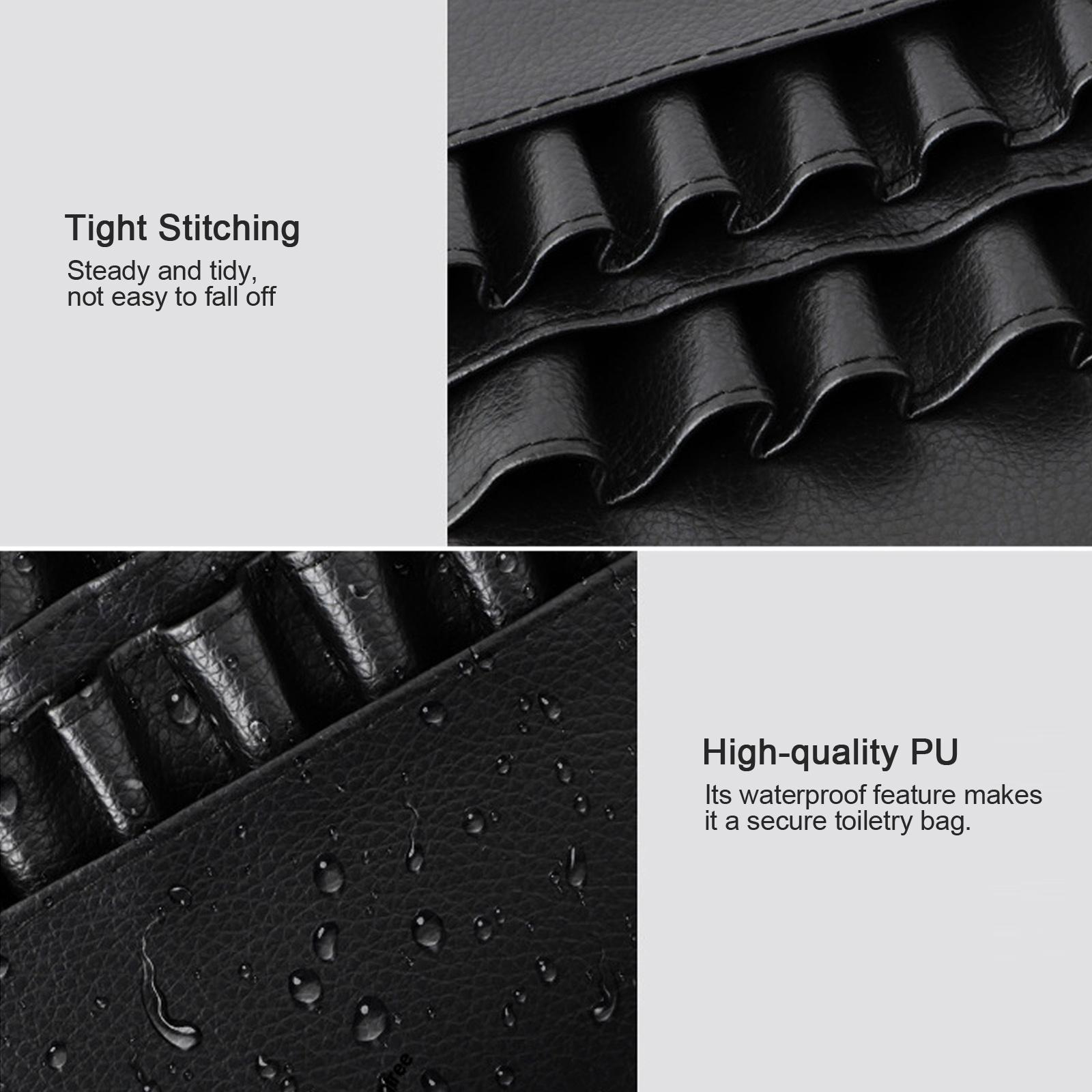 

Сумка-пояс для кистей для макияжа, держатель, косметичка, много карманов, поясная сумка для инструментов для макияжа с ремнем