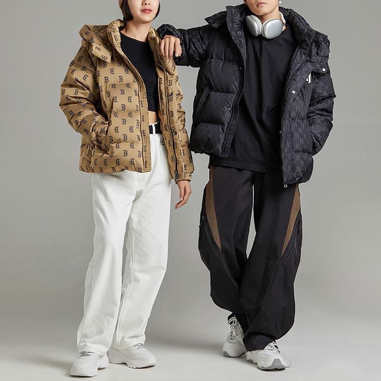 MLB New York Yankees Vintage Casual Down Jacket With Hood Unisex Outerwear Black 3ADJM0426-50BKS