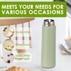 4 Pcs Stainless Steel Thermos Cups 150/250 ML Insulated Water Bottle with Straw Mini Travel Water Cup for Home School and Office