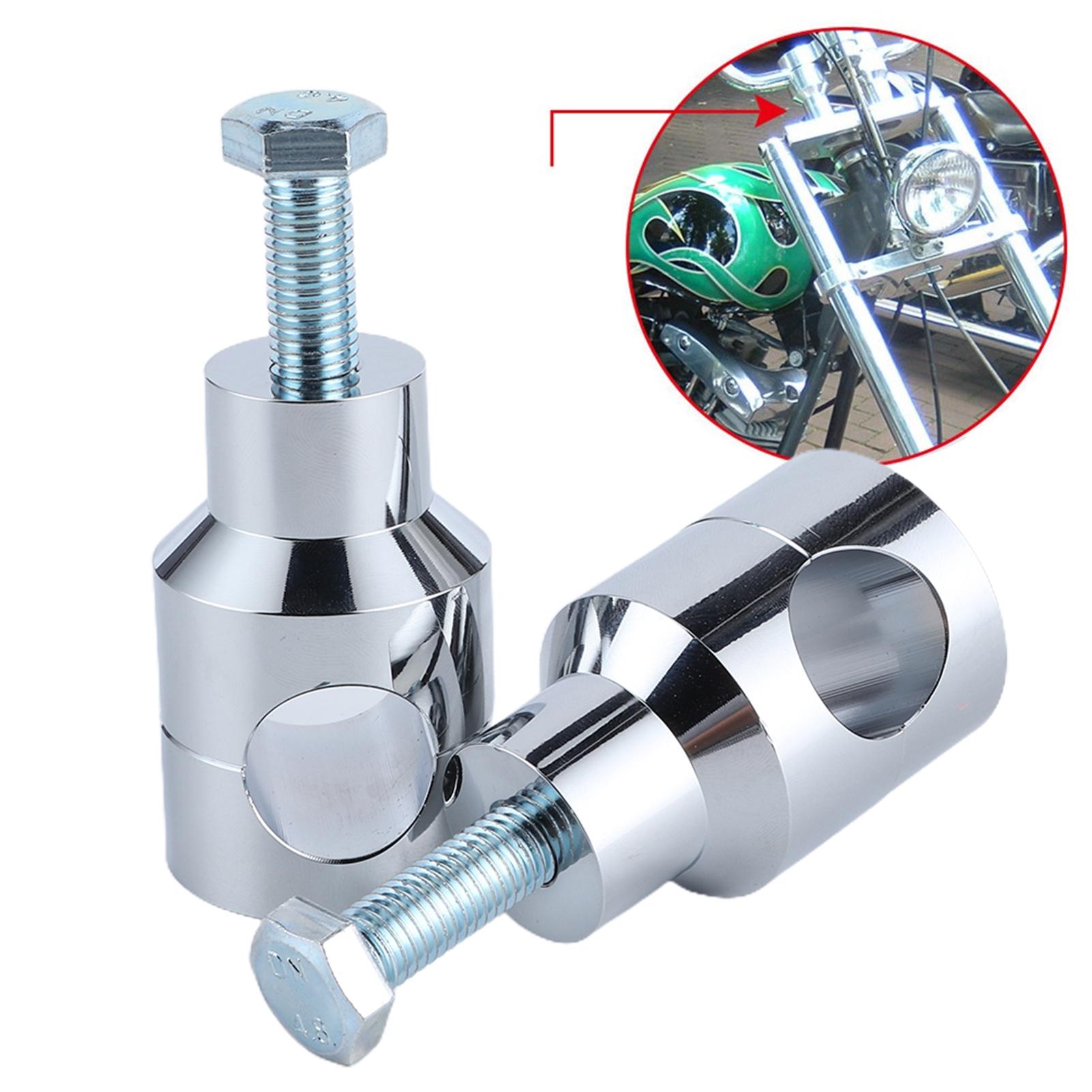 Circular Handlebar Riser Bracket Mount Clamp Motorcycle Parts 25mmCelsius1.0in