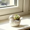 Modern Minimalist Planter Bird Shape Flowerpot Handheld Size Durable PLA Flower Pot Healing Style Home Decor 3D Printed Creative Planter for Office